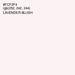 #FCF2F4 - Lavender blush Color Image